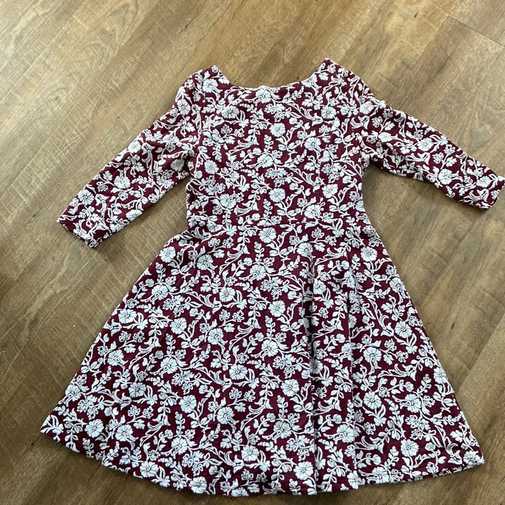 Brocade Fit and Flare Dress